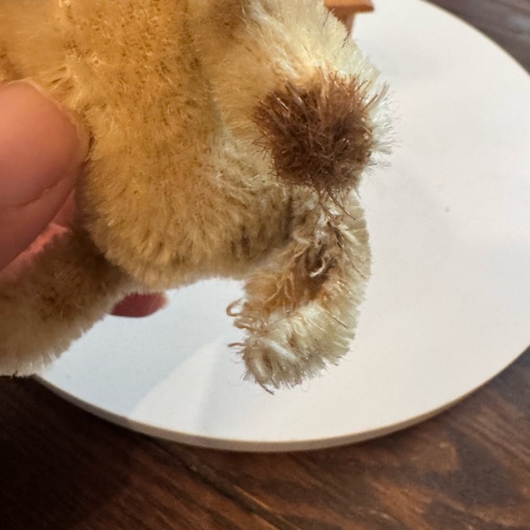 Antique Steiff Mohair Teddy Bear Mini 3" Tall Brown Fur *see Description* - Picture 2 of 10
